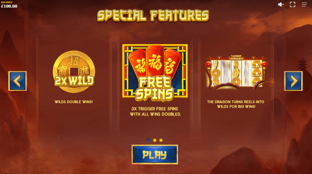 Chinese Treasures RED TIGER demo slotxo game