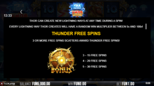 21 Thor Lightning Ways สล็อตค่าย Relax Gaming SLOT SLOTXO 4