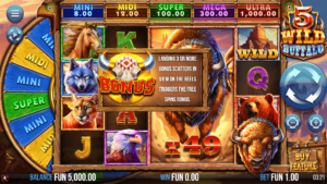 5 Wild Buffalo สล็อตค่าย Relax Gaming SLOT SLOTXO 2