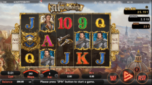 Three Musketeers สล็อตค่าย SIMPLEPLAY Gaming SLOT SLOTXO